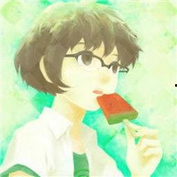 吃瓜少女头像卡通